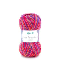 Fil à tricoter LISA PREMIUM COLOR - Grundl - certifiée Oeko-Tex 10 Multicolore