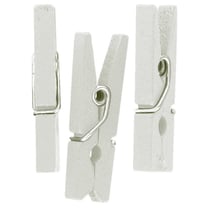 MégaCréa DIY - Pinces à linge en bois blanc 2,5 cm 50 pièces