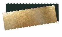 25 supports carton pour bûche de Noël 30 x 10 cm