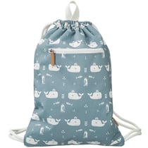 Sac à ficelles baleine bleue Fresk
