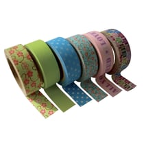Masking tape 1,5 cm 6 rubans Printemps