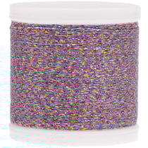 Fil à broder - rose métallique - effet arc-en-ciel