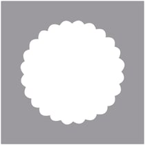 Perforatrice fantaisie: Rond bord déco, ø 5,08 cm, (2")