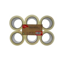 6 rouleaux rubans adhésifs - Transparent - 66mx 48mm - 45 microns