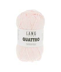 Fil à tricoter 100% coton QUATTRO - Lang Yarns 209 Rose