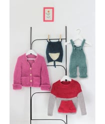 Livre Spécial Fil Teddy de DMC - Modèles Adorables pour Bébés et Enfants Blanc