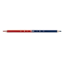 Lot de 2 crayons de couleur - Double pointe - Rouge et bleu - Milan