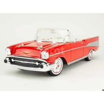 Voiture miniature de collection - Chevrolet Bel Air Cabriolet 1957 - Maisto 1/18