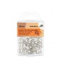Epingles à tête de verre repassables