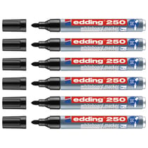 Lot de 6 marqueurs pour tableau blanc - EDDING - Noir - Pointe ronde 1,5-3 mm
