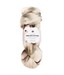 Pelote de laine Luxury HAND-DYED HAPPINESS DK - 100GR - Rico Design 011 Gris