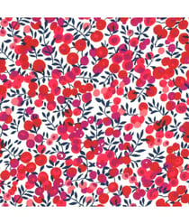 Tissu Fleuris Wiltshire Fuchsia, rouge, violet et rose