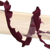 Bobine 25m galon festonné 10mm Bordeaux