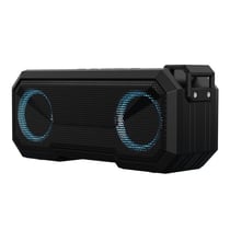 Enceinte Bluetooth Waterproof X8 Lumineuse 12H Autonomie 3000mAh 8W Clair Noir YONIS