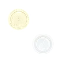 Moule en silicone ø 6,8cm x 1,2cm - Pendentif sapin de Noël