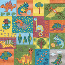 Graine Créative - Serviette Dino world 20 pièces
