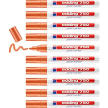 Marqueur peinture pointe moyenne 2-4 mm - EDDING - Orange - Lot de 10