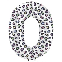 Ballon Aluminium Hélium Panthère Chiffre 0 - 86 cm