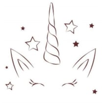 Graine Créative - Tampon en bois Tête de Licorne