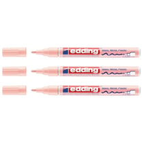 Lot de 3 marqueurs peinture brillante - EDDING - rose pastel - 1-2 mm