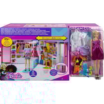 Barbie maison : le dressing transportable + 25 accessoires - habits - vetement - 1 poupee mannequin - mattel - gbk10