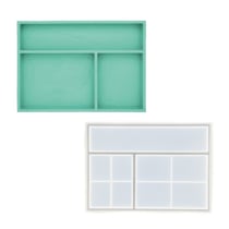 Moule en silicone 24cm x 17cm x 2cm - Plateau cosmétique à compartiments