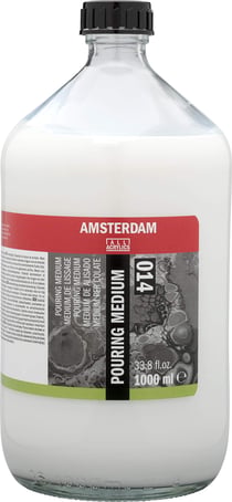Bouteille 1000 ml - Médium de lissage Amsterdam - Acrylique - Transparent - Extra-fine