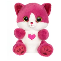 Peluche - Peluche Chat BERRY rose framboise – Cutydoos Love – 23 cm