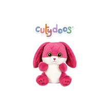 Peluche - Peluche Lapin RUBY> rose framboise – 23 cm