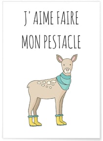 Affiche Mon Pestacle | A3 : 29,7x42cm
