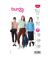 Patron Burda 5961 - Blouse sobre avec pinces et encolure arrondie du 36 au 50 (FR) taille n°FR 36-50