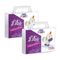 2 coffrets pâte polymère figurine - Lilie la licorne