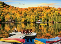 Puzzle 1000 pièces - Lakeside Cottage Quebec - Eurographics
