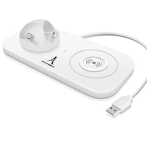 Station de charge Universel 4-en-1 USB-C / Lightning / Micro-USB/QI Akashi Blanc