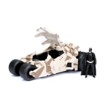 Jada Toys - Batman The Dark Knight - Réplique métal Batmobile 2008 Camo 1/24 avec figurine