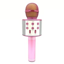 Microphone Android iOs Karaoké Bluetooth 4.2 Haut-Parleur Puissance 5W Rose YONIS