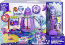 Enchantimals poupee shayda otarie et otarie catch le parc aquatique des sirenes - figurine 15 cm - animal - mattel hcg03