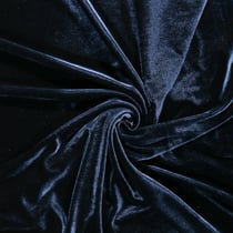 Tissu Velours jersey épais Bleu de Prusse