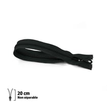 Fermeture éclair Z53 - moulée 6mm Non séparable - 20 cm