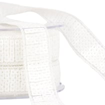 Galon paillettes blanc au mètre