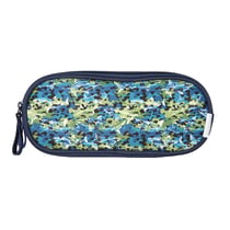 Bagtrotter - Phileas  - Requins - Trousse Scolaire Rectangulaire - Marine - 2 Compartiments Zippés - 23x7x10cm - Matière Polyester - Accessoire et Papeterie Scolaire
