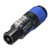 Neutrik Connecteur de Câble d'Alimentation 6-12mm Verrouillable PowerCon Bornes à vis Bleu