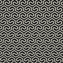 Tissu Polyester Stretch Graph sur fond Noir