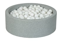 Piscine à balles Aire de jeu + 450 balles blanc