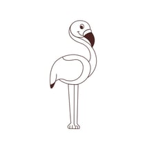 Graine Créative - Tampon en bois Flamant Rose