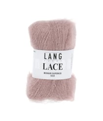 Pelote de Mohair et soie à tricoter LACE - 25 GR - Lang Yarns Violet (48)