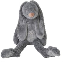 Peluche Lapin Richie gris 38 cm - Happy Horse