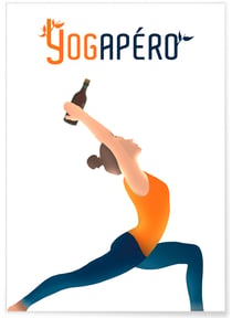 Affiche Yogapéro | A3 : 29,7x42cm