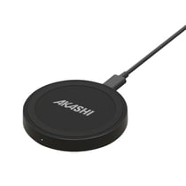 Chargeur Sans Fil Qi Puissance 10W Charge Rapide Design Compact Akashi Noir