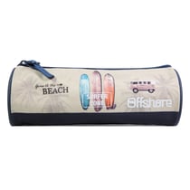 Trousse scolaire ronde Offshore Beige Van & Surf BAGTROTTER